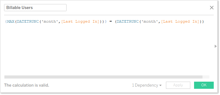 Image showing how to compare Last Logged In date to the created column