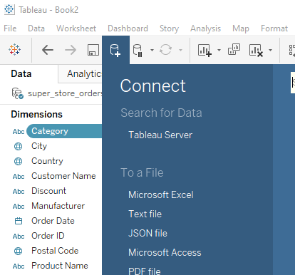 Connecting to the data source