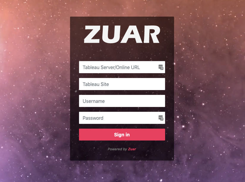 Zuar Rapid Portal Secure User Login