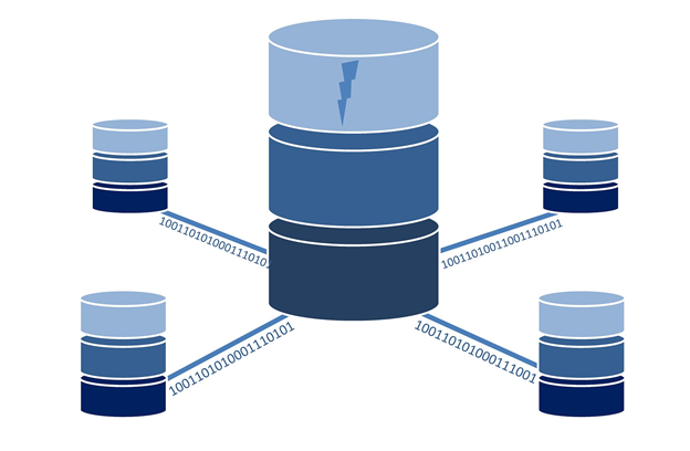 illustration showing how a database is structured