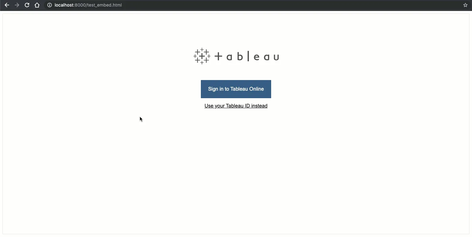 Embedded Analytics SSO user experience using Tableau Online and OneLogin (SAML)