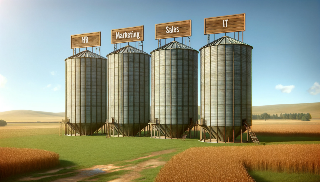 Data silo illustration