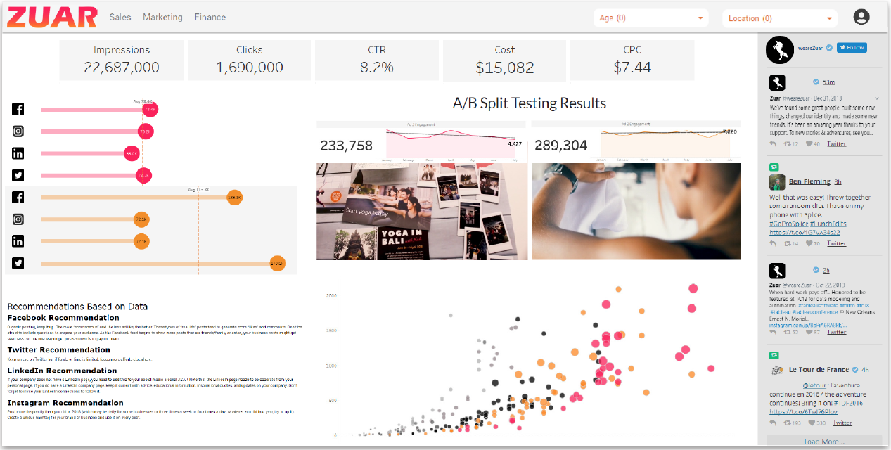 Custom customer portal example