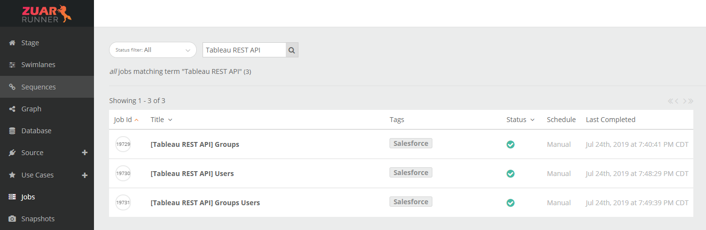 Securing a Tableau Workbook with the REST API and Runner