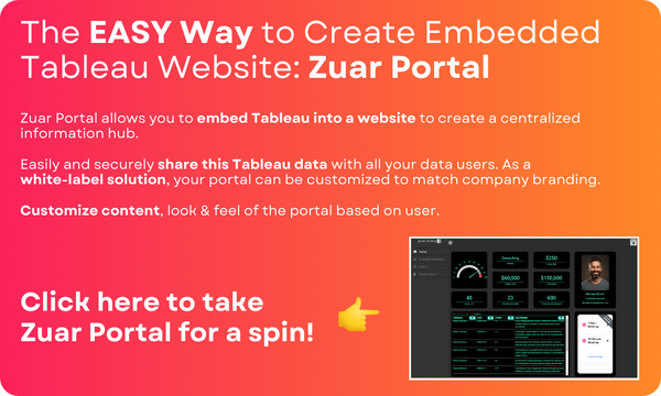 How to Embed a Tableau Dashboard in to a Website | Zuar