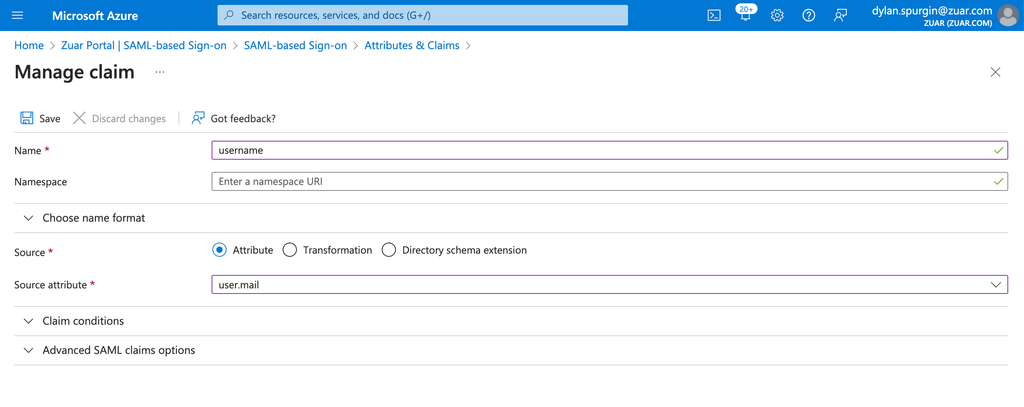 Auth0 SAML Setup