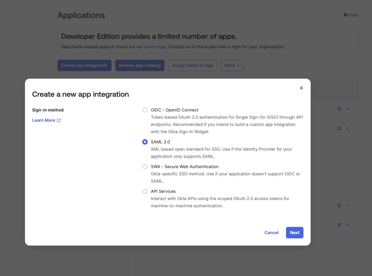 Auth0 SAML Setup