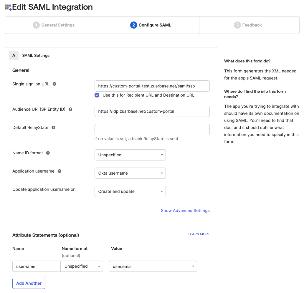 Auth0 SAML Setup