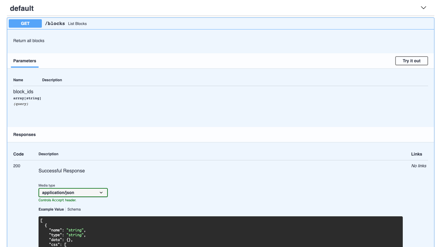 Endpoint Documentation