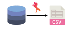 database table to csv