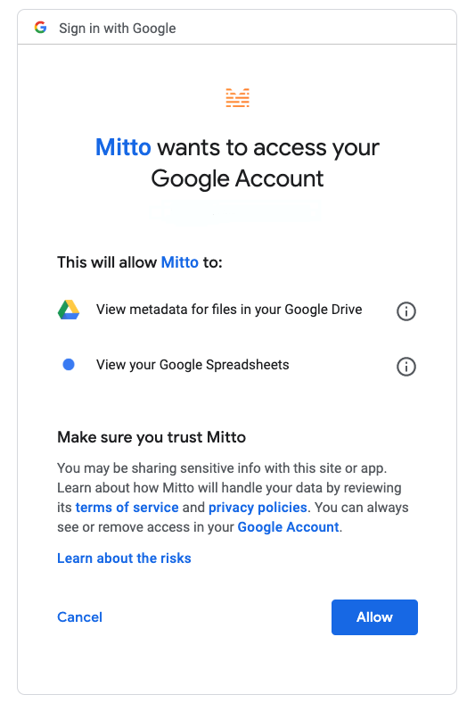 Google Account Auth