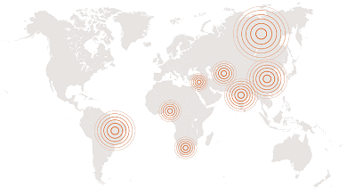 World map Orange Door Research